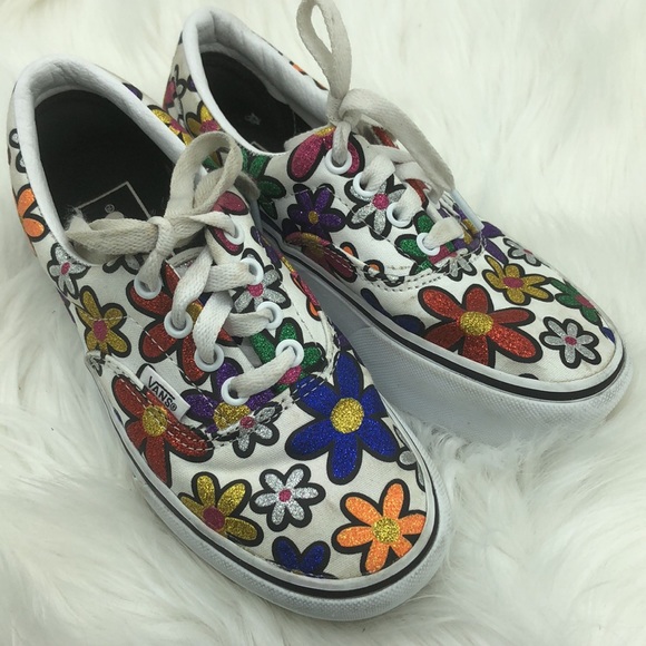 Vans Glitter Daisies Era Platform W(5.0) M(3.5) Sneakers Shoes - Picture 9 of 9